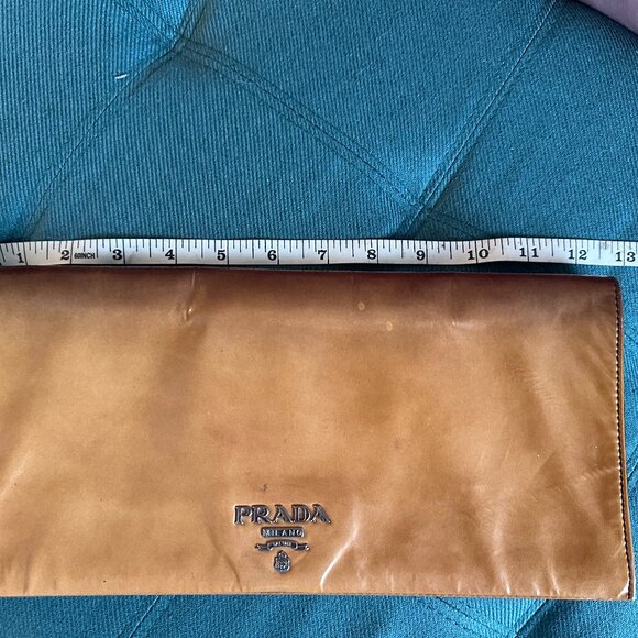 Authentic Prada Ombre Patent Leather Large Clutch - Picture 4 of 11